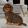 Dachshund Chocolate & Tan - Jekca (Dog Lego inspired Building Kit)